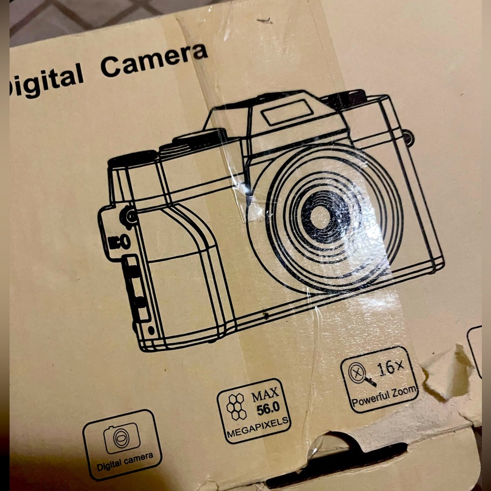 Black digital camera